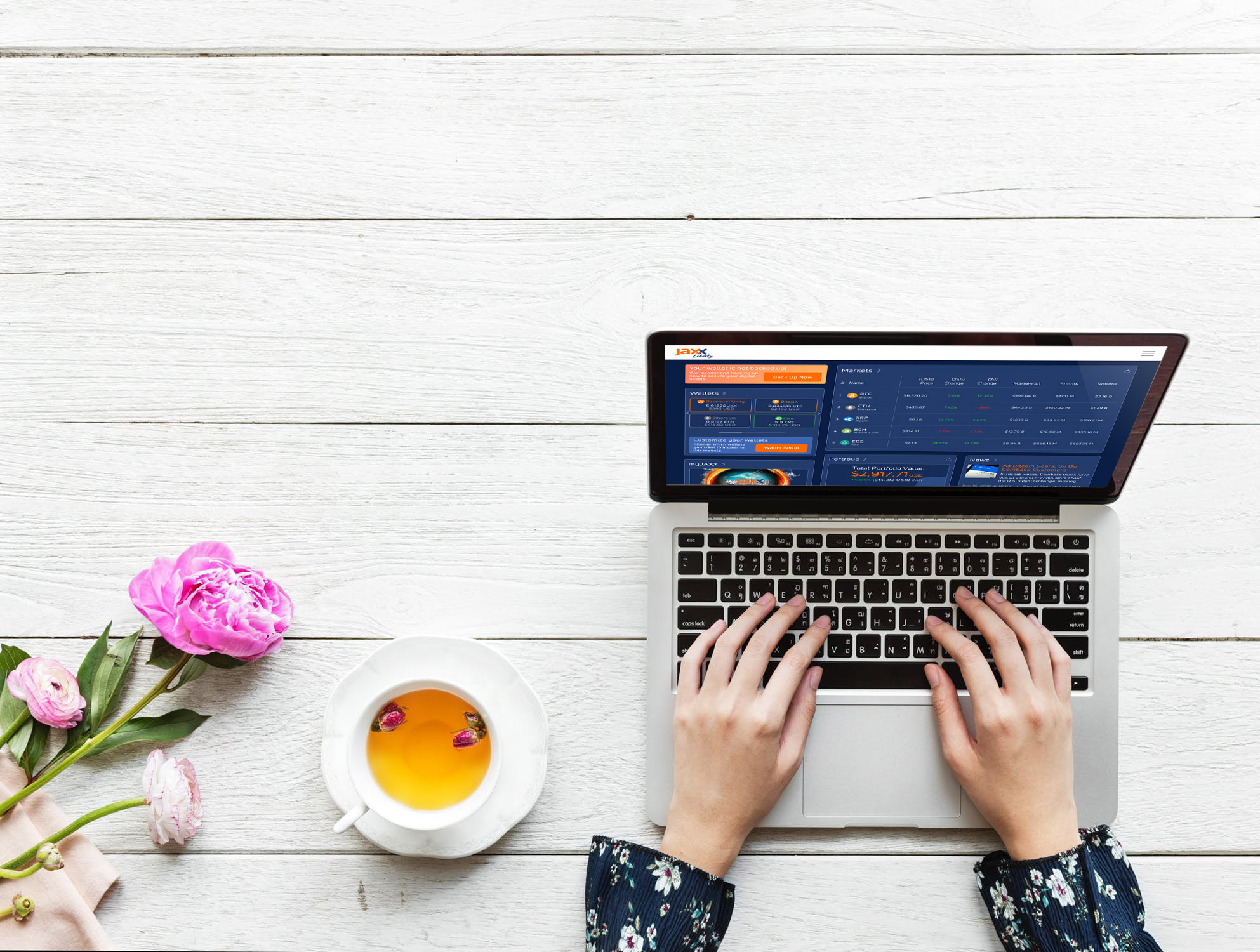 Jaxx Wallet is 100% free and is available for Android, iOS, Mac OS X, Windows, Linux, and Google Chrome extension.